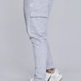 SikSilk - Grey Marl Essentials Cargo Joggers